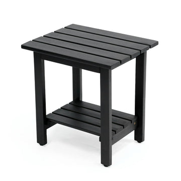 Kellie 16.1" Cottage Classic Slatted Solid Acacia Wood Indoor/Outdoor Shower Bench with Shelf